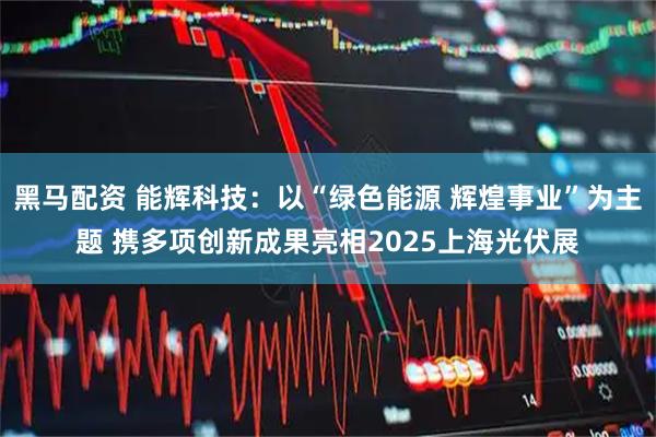 黑马配资 能辉科技：以“绿色能源 辉煌事业”为主题 携多项创新成果亮相2025上海光伏展
